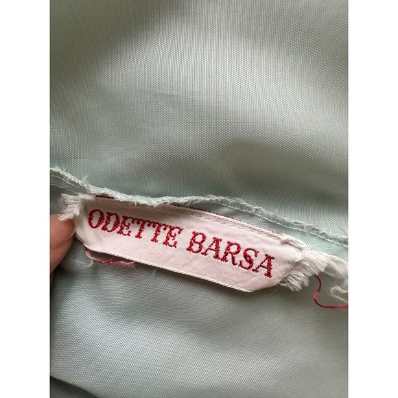 1950s Odette Barsa ruffled collar bed jacket - Picture 7 of 7